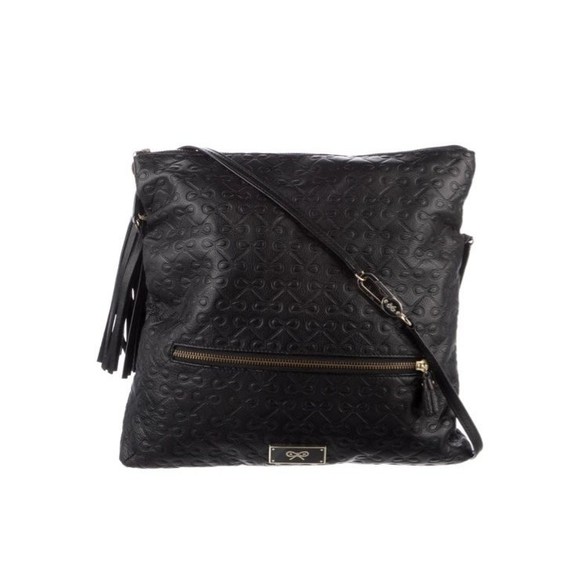 Anya Hindmarch Bags Anya Hindmarch Crossbody Bag Black Leather